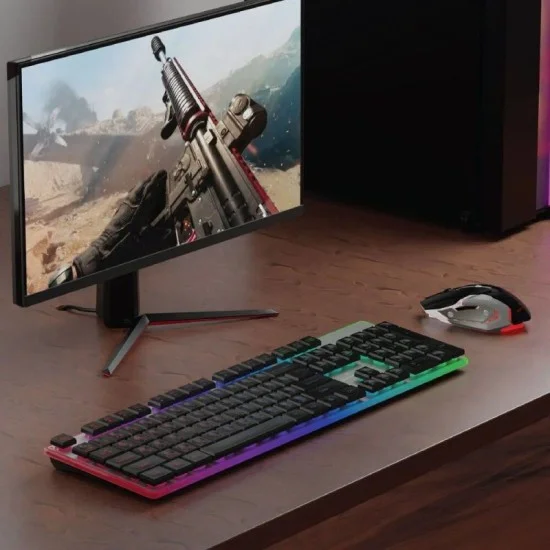 Smartix G-KEY Premium Wireless Gaming Keyboard + Mouse - Black / Silver